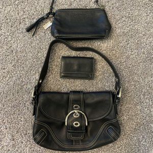 Coach wristlet, handbag, and wallet